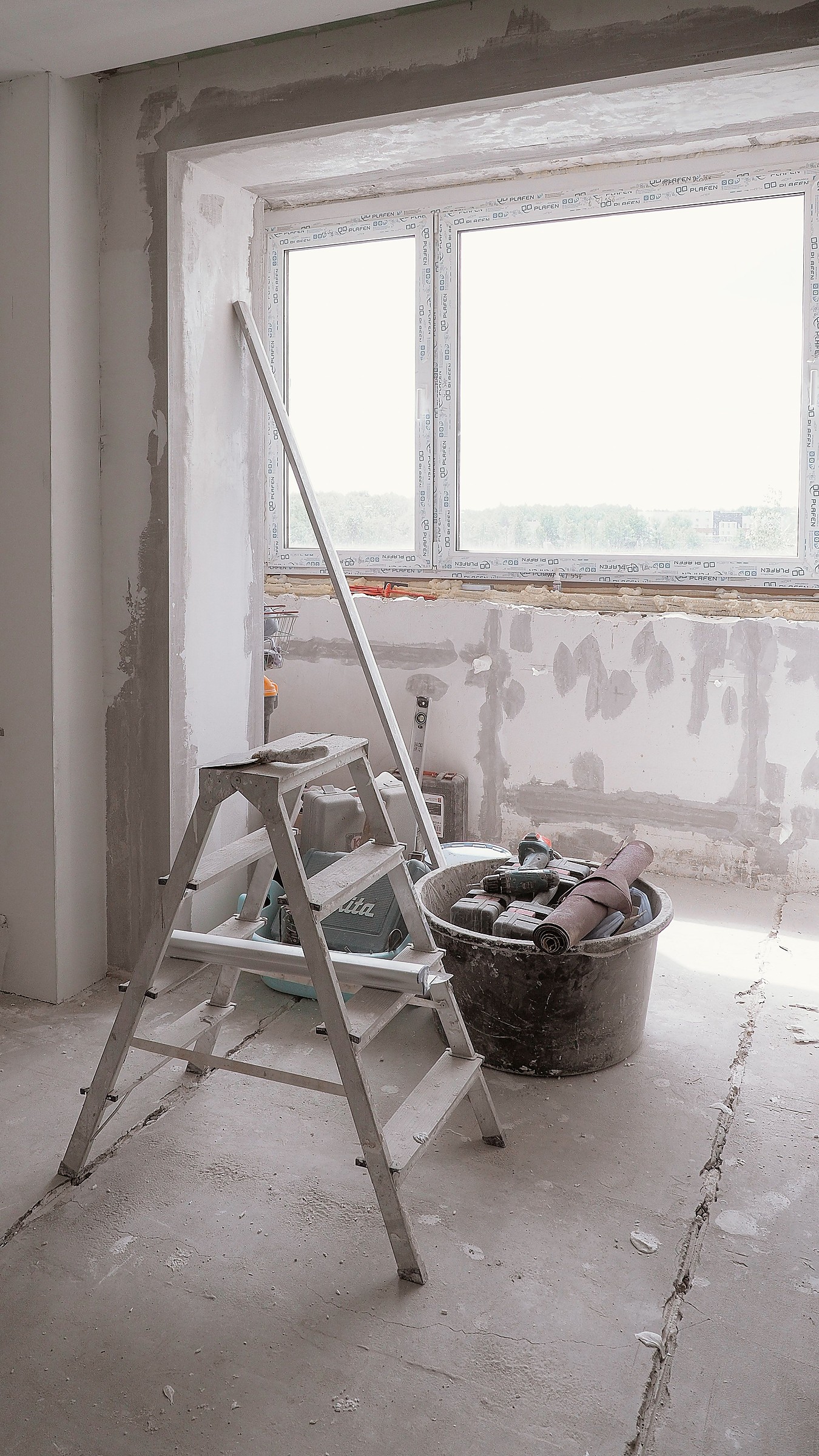 Window and wall preparation during renovation