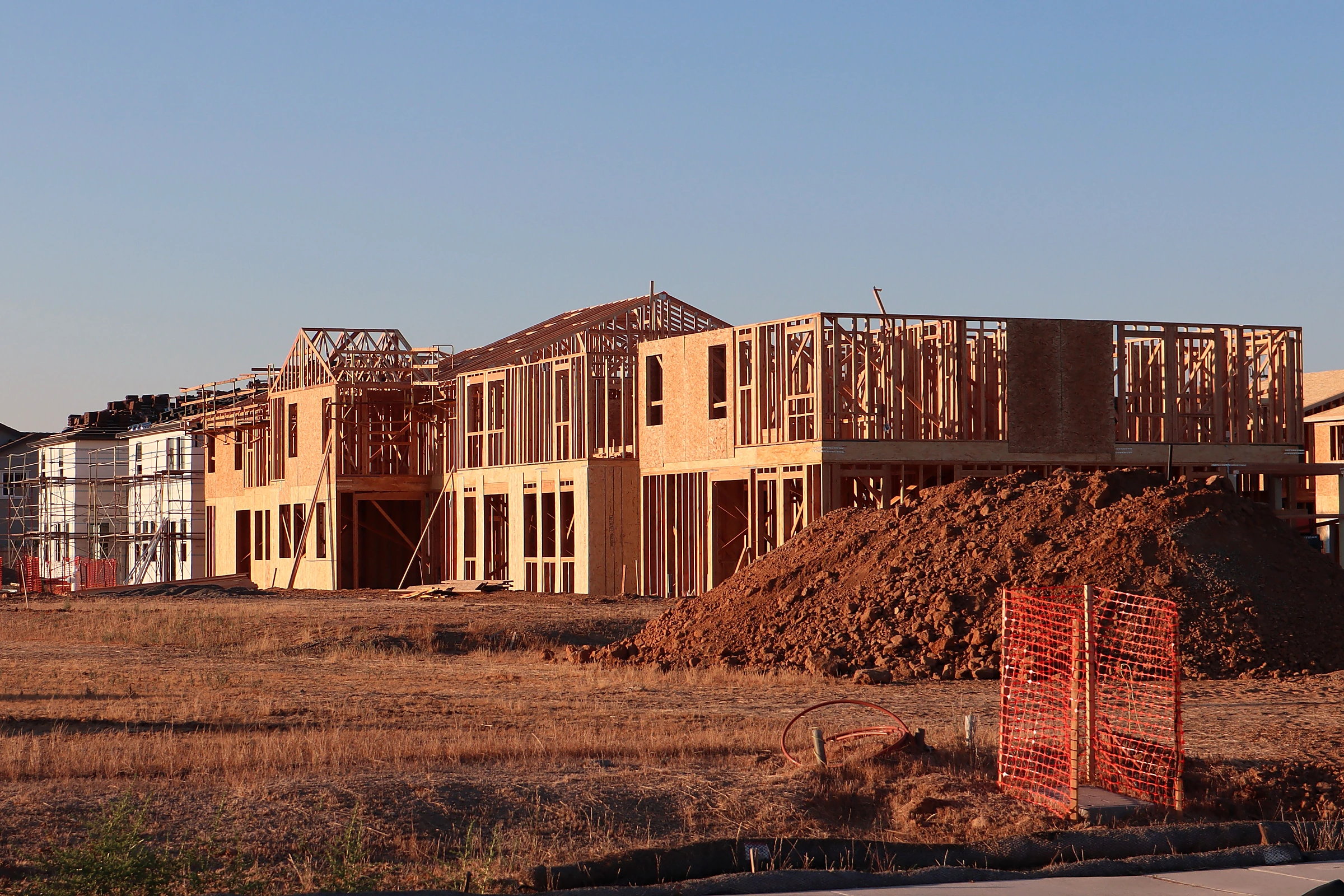 High-definition residential framing at sunset