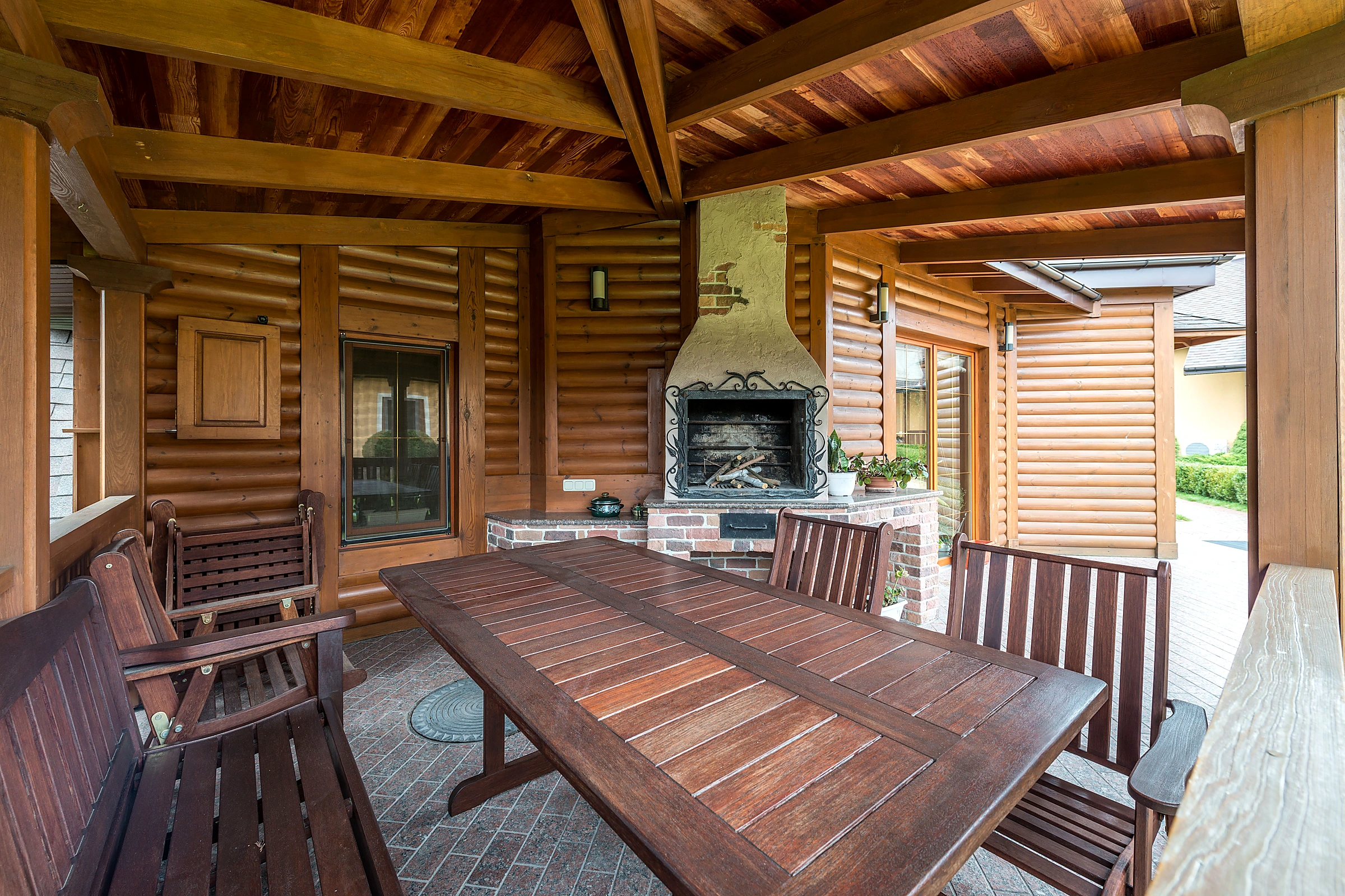 High-definition modern timber gazebo