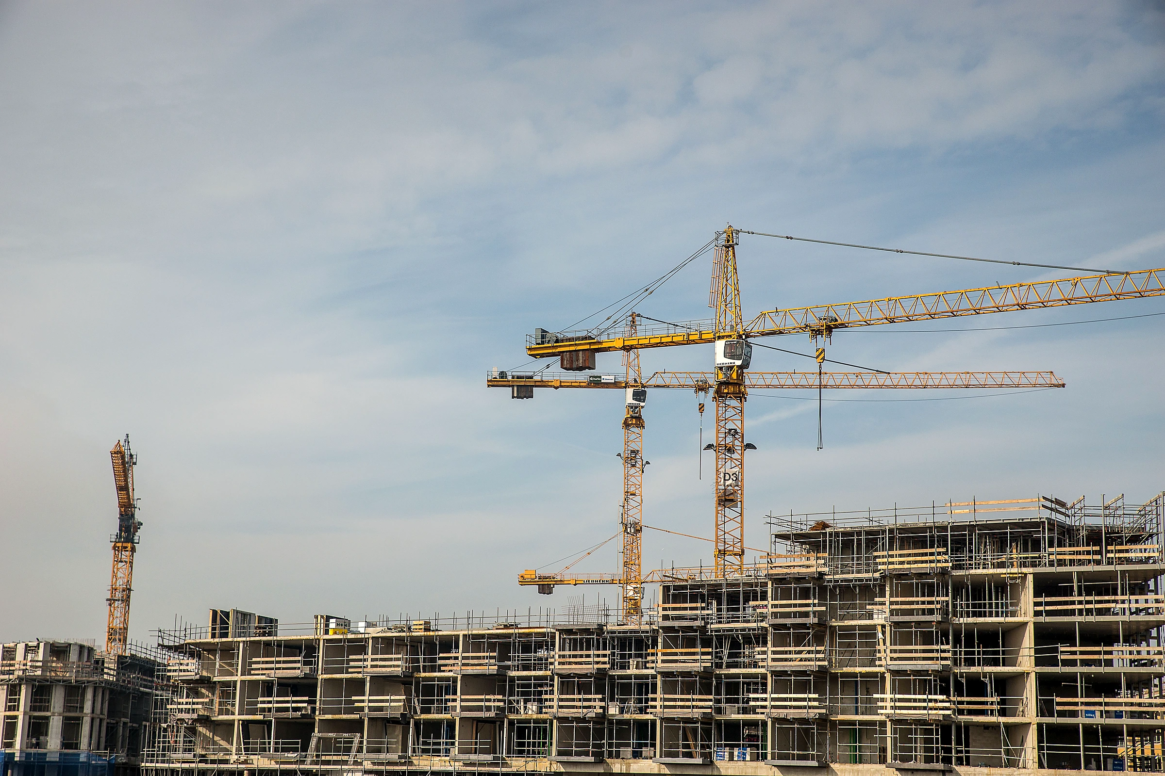 High-definition commercial construction site